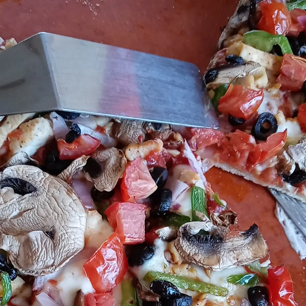 Veggie Pizza with Chicken Added