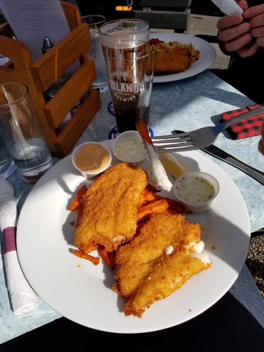 Cod and Chips, Sharkey's Seafood Bar & Grille
