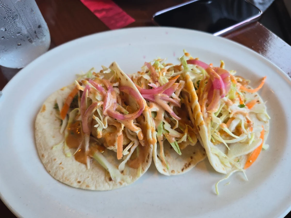 Fish Tacos, Sharkey's Seafood Bar & Grille