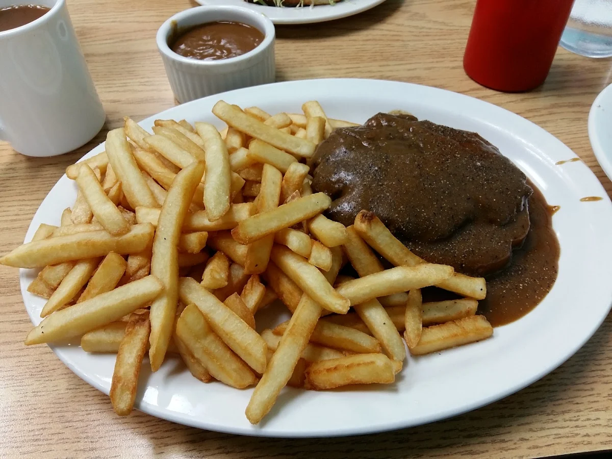 Hot Hamburger with Fries