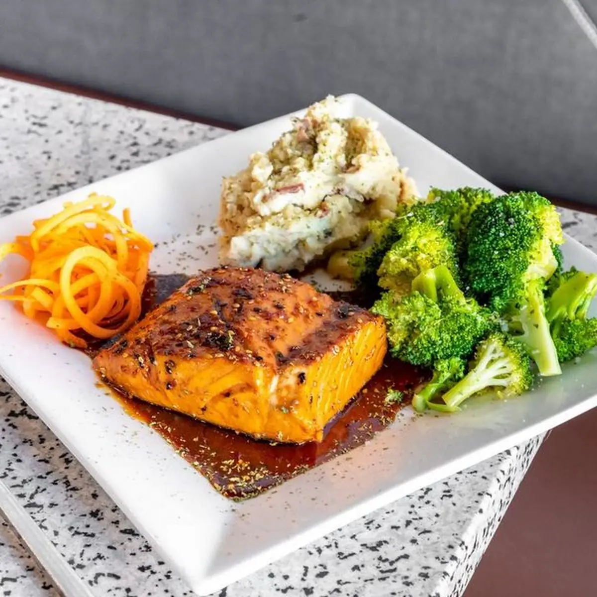 Bourbon Glazed Salmon