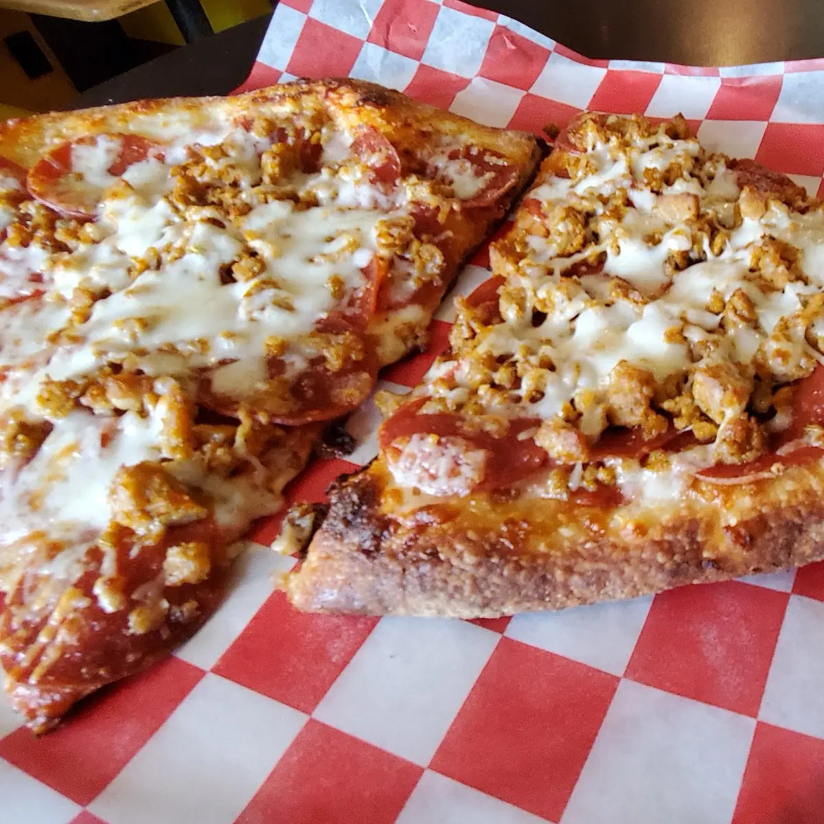 Sausage Pizza Slice