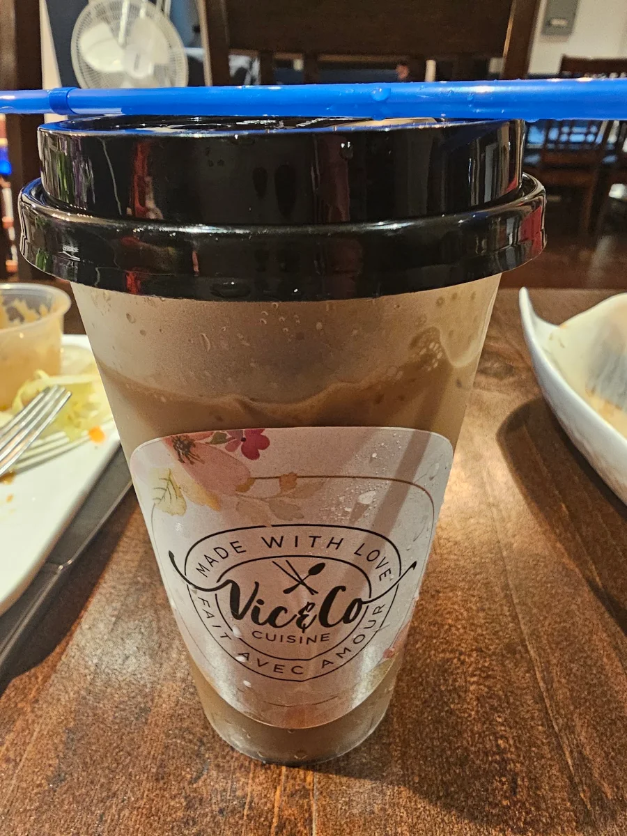 Vietnamese Iced Coffee, Vic & CO Cuisine Viêt