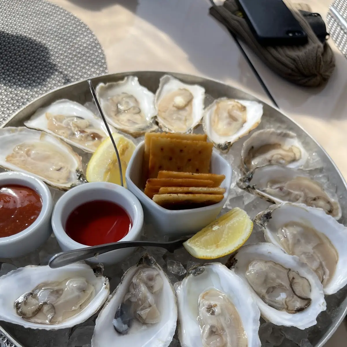 Steamed Local Oysters