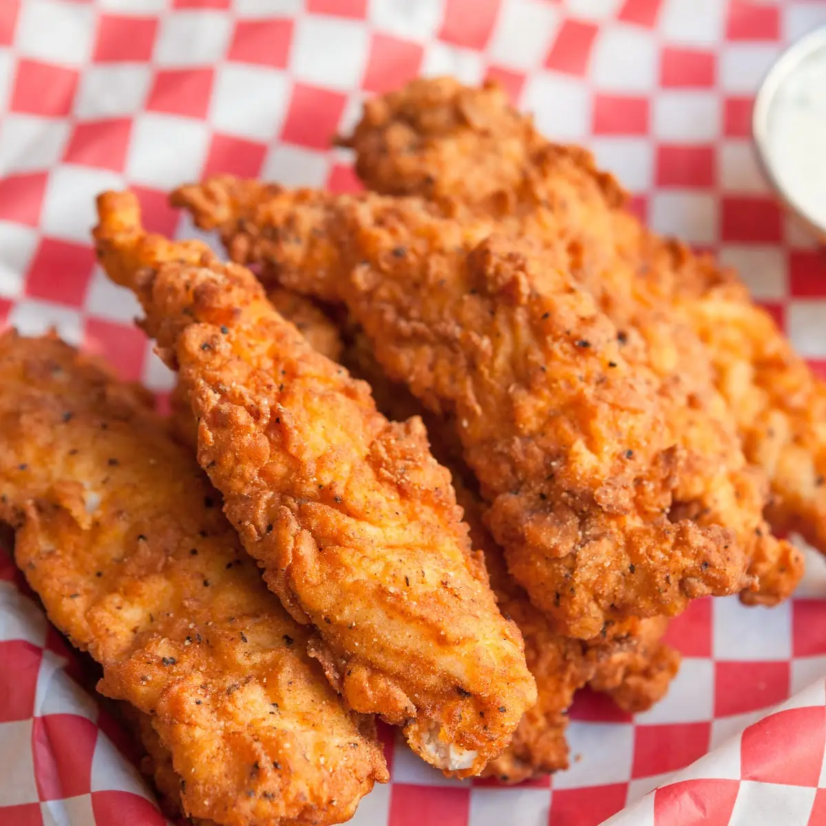 Crispy Tenders and Fries with Sauces