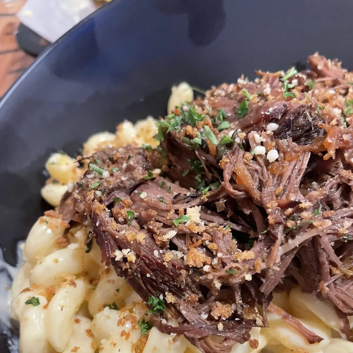 Mac-N-Cheese with Short Rib