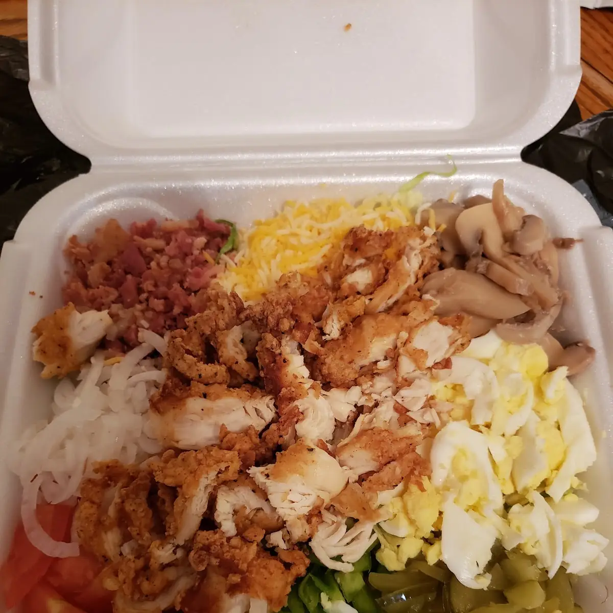 Loaded Fried Chicken Salad