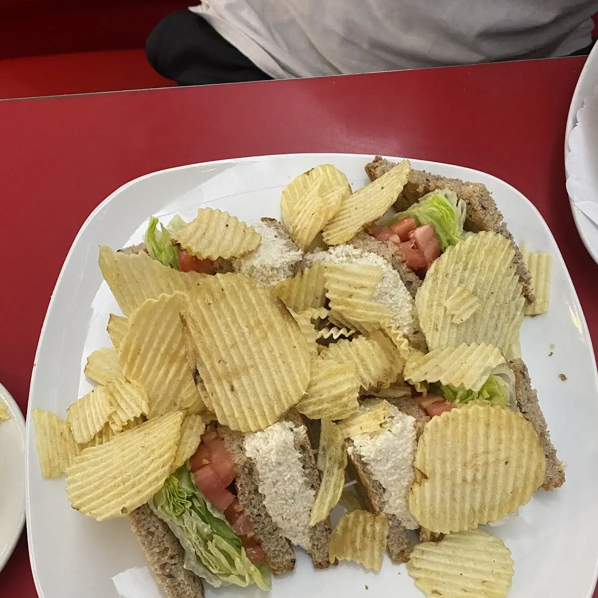 Chicken Salad Sandwich with Chips
