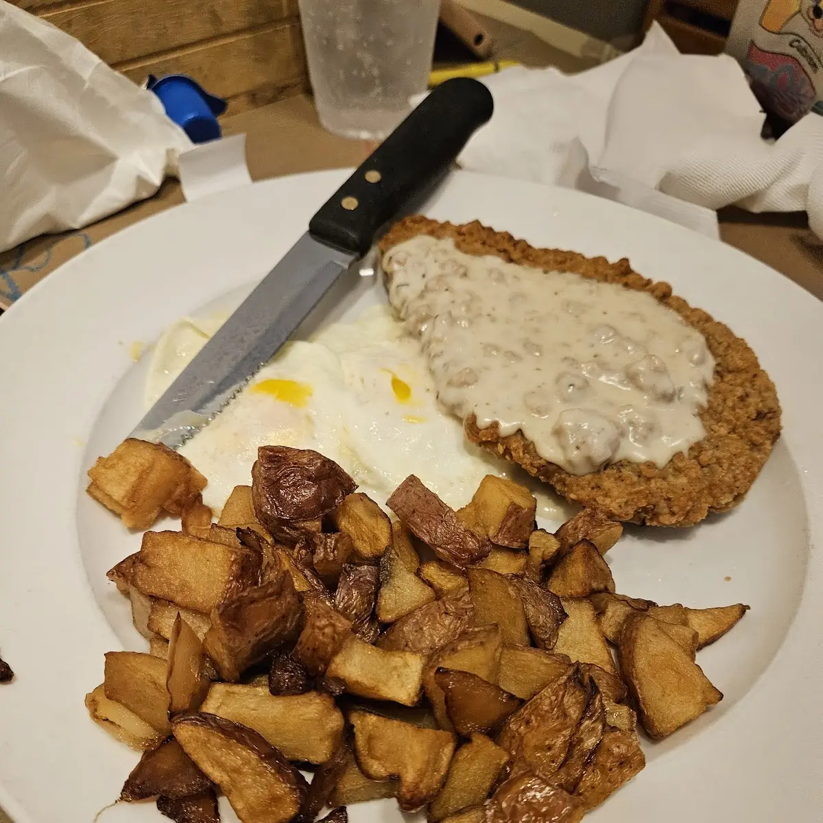 Chicken Fried Steak & Eggs
