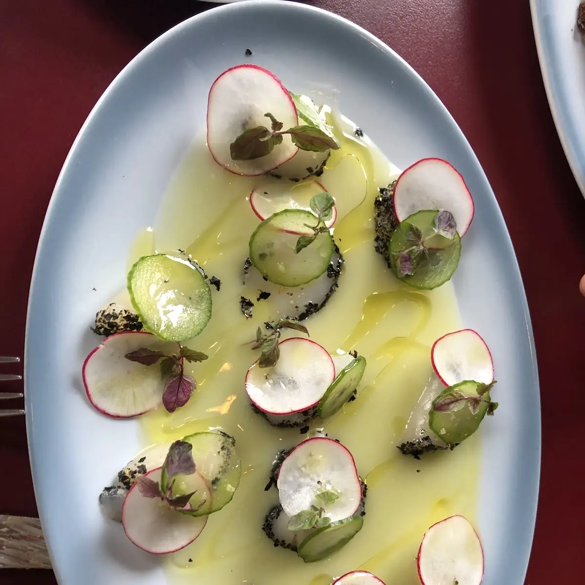 Scallop Crudo, Aloette Restaurant