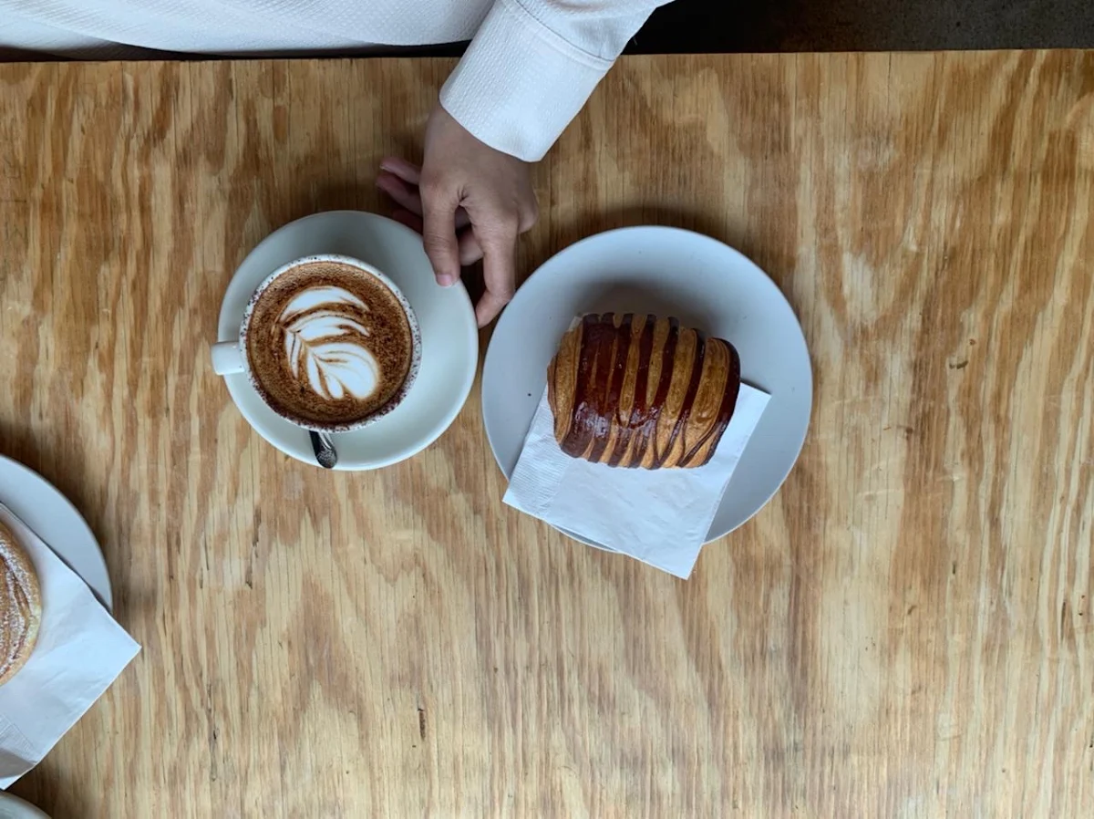 Chocolate Croissant & Cappuccino