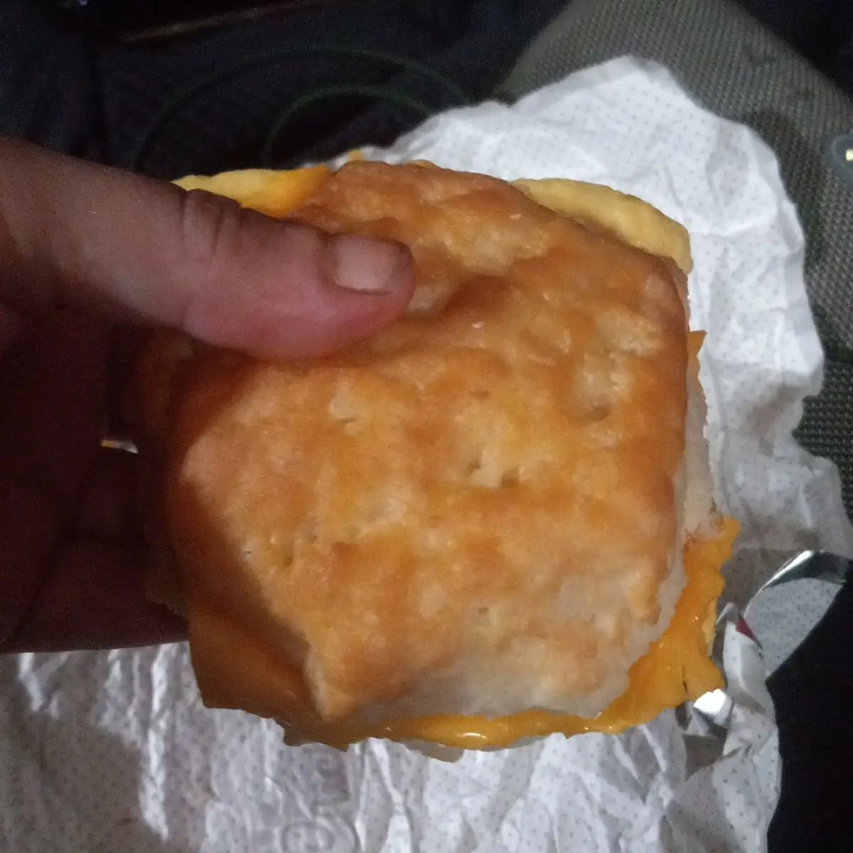 Cheese and Egg Biscuit Extra Cheese