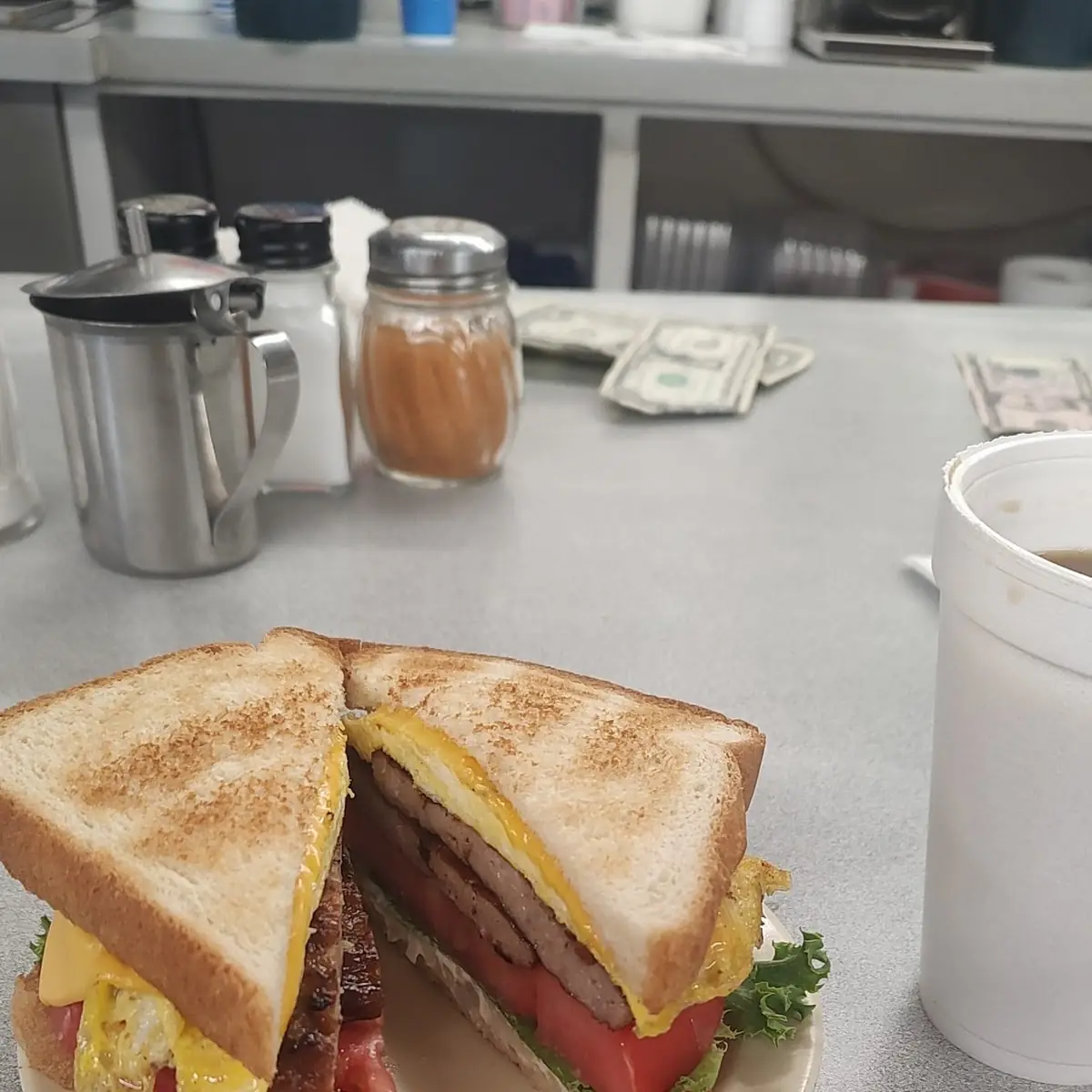 Sausage Egg and Cheese Breakfast Sandwich