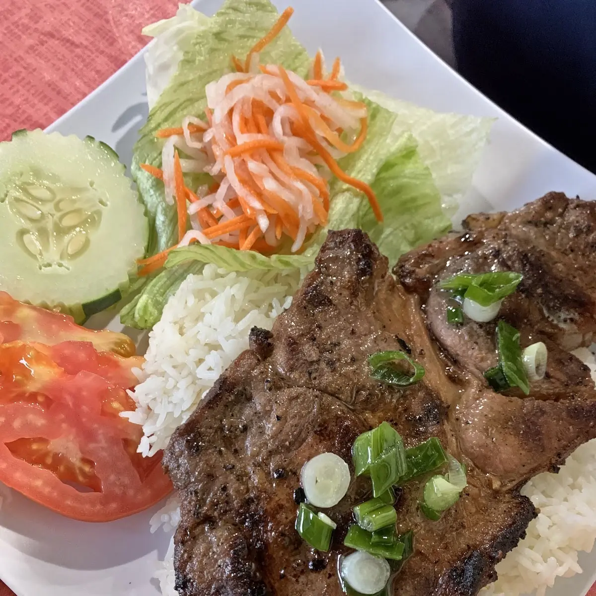 Grilled Pork Chop Platter