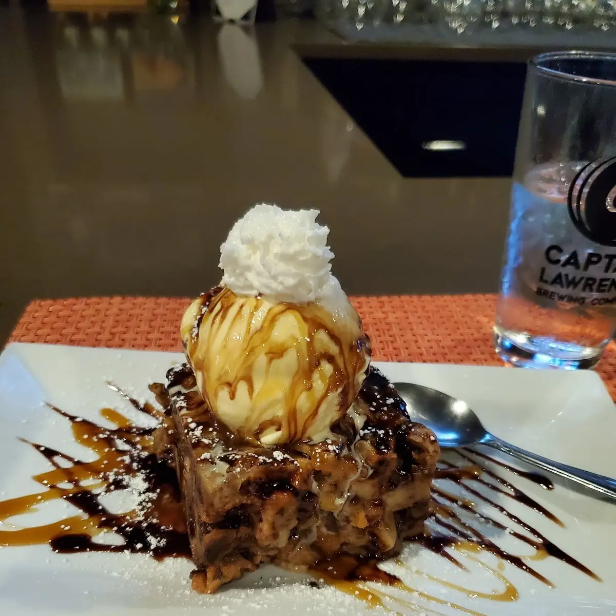 Bread Pudding a La Mode