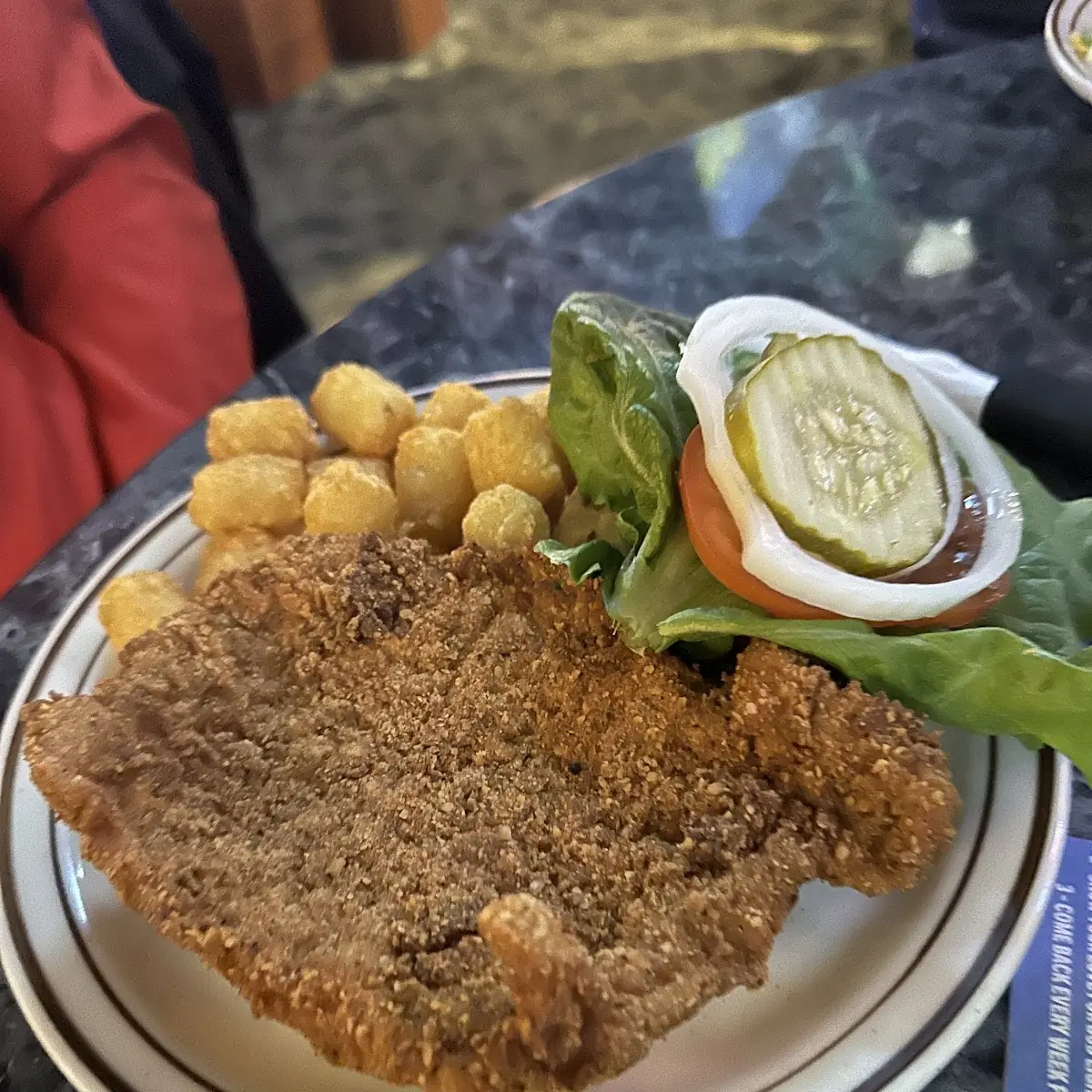 Breaded Tenderloin with Tater Tots