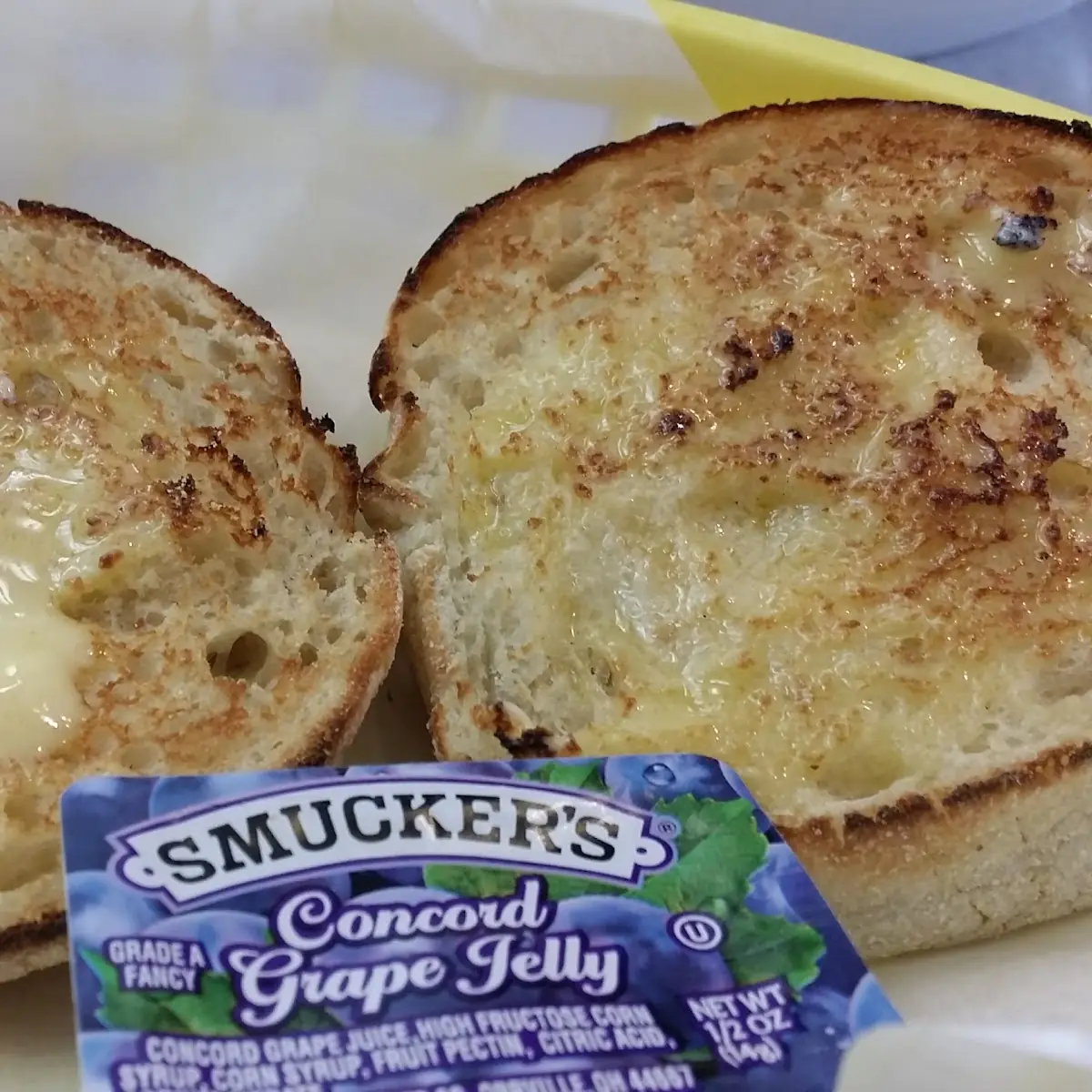 Crispy Buttered English Muffins