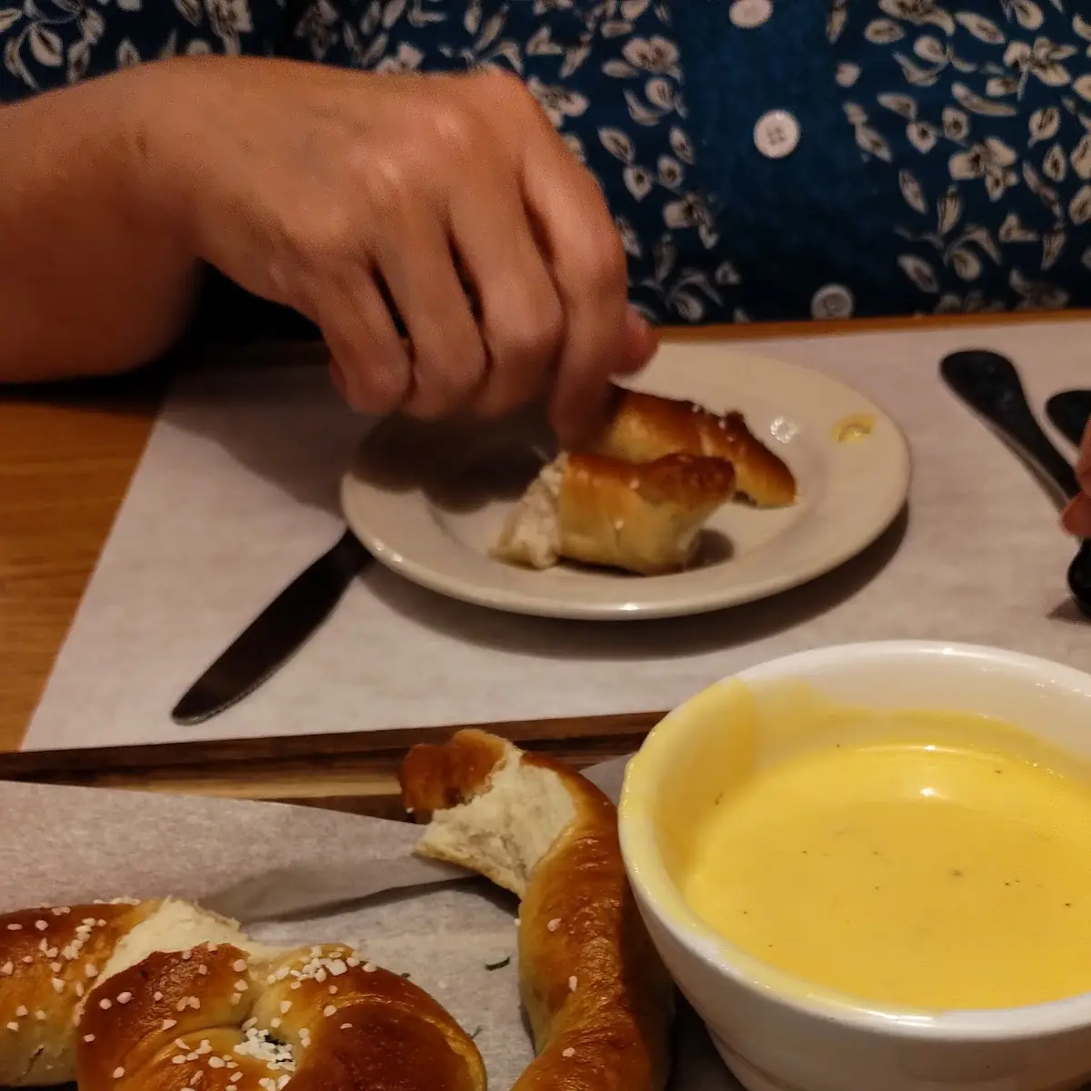 Soft Pretzel with Beer Cheese