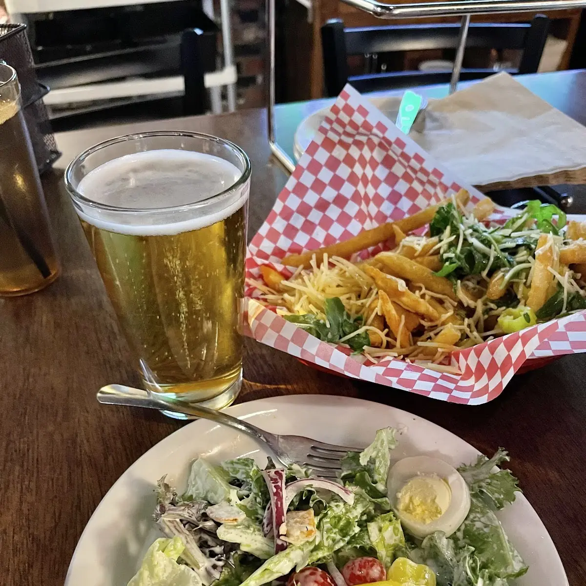 Salad & Draft Beer