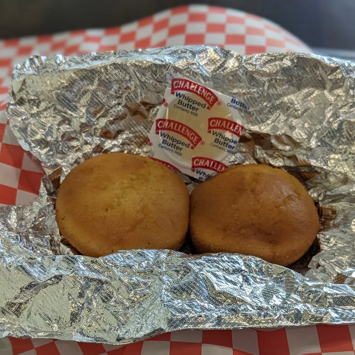 Cornbread with Butter Packets