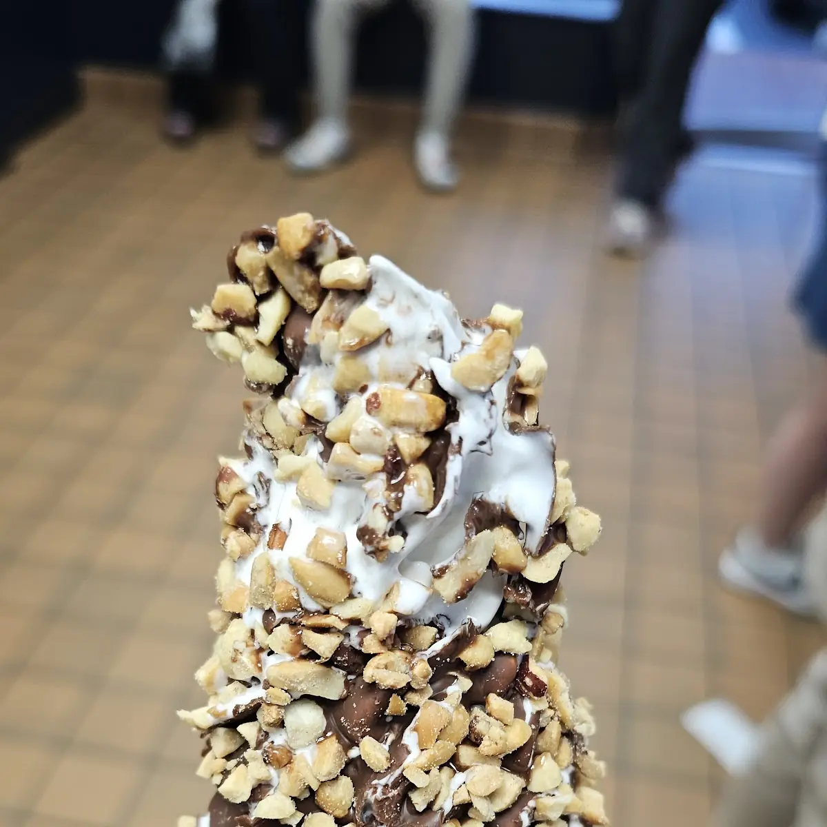 Vanilla Cone Dipped in Chocolate