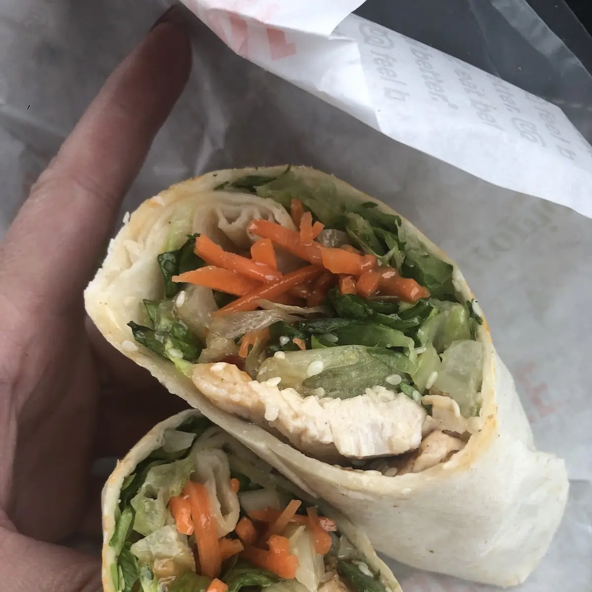 Thai Peanut Chicken Wrap