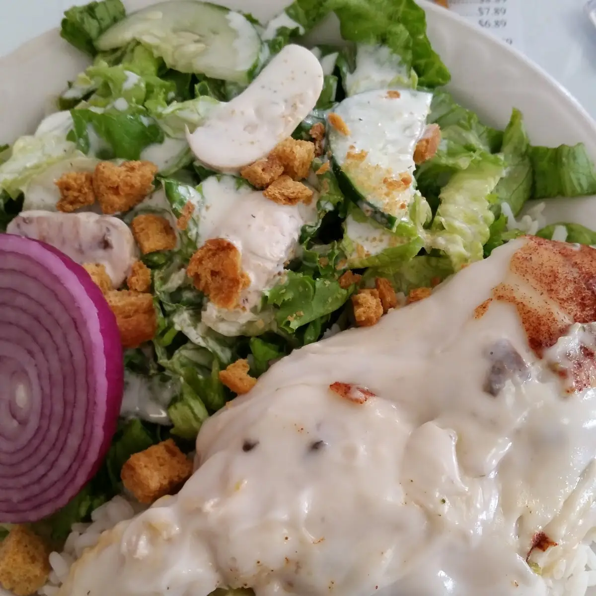 Southwestern Chicken Wrap w/ Specialty Salad - OO