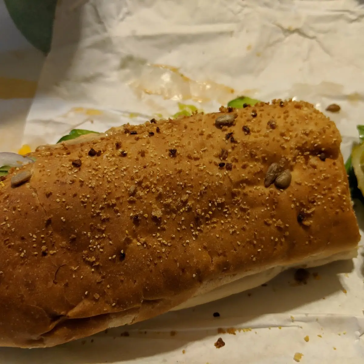 12 Veggie Delight on 9 Grain Multi-Seed Bread