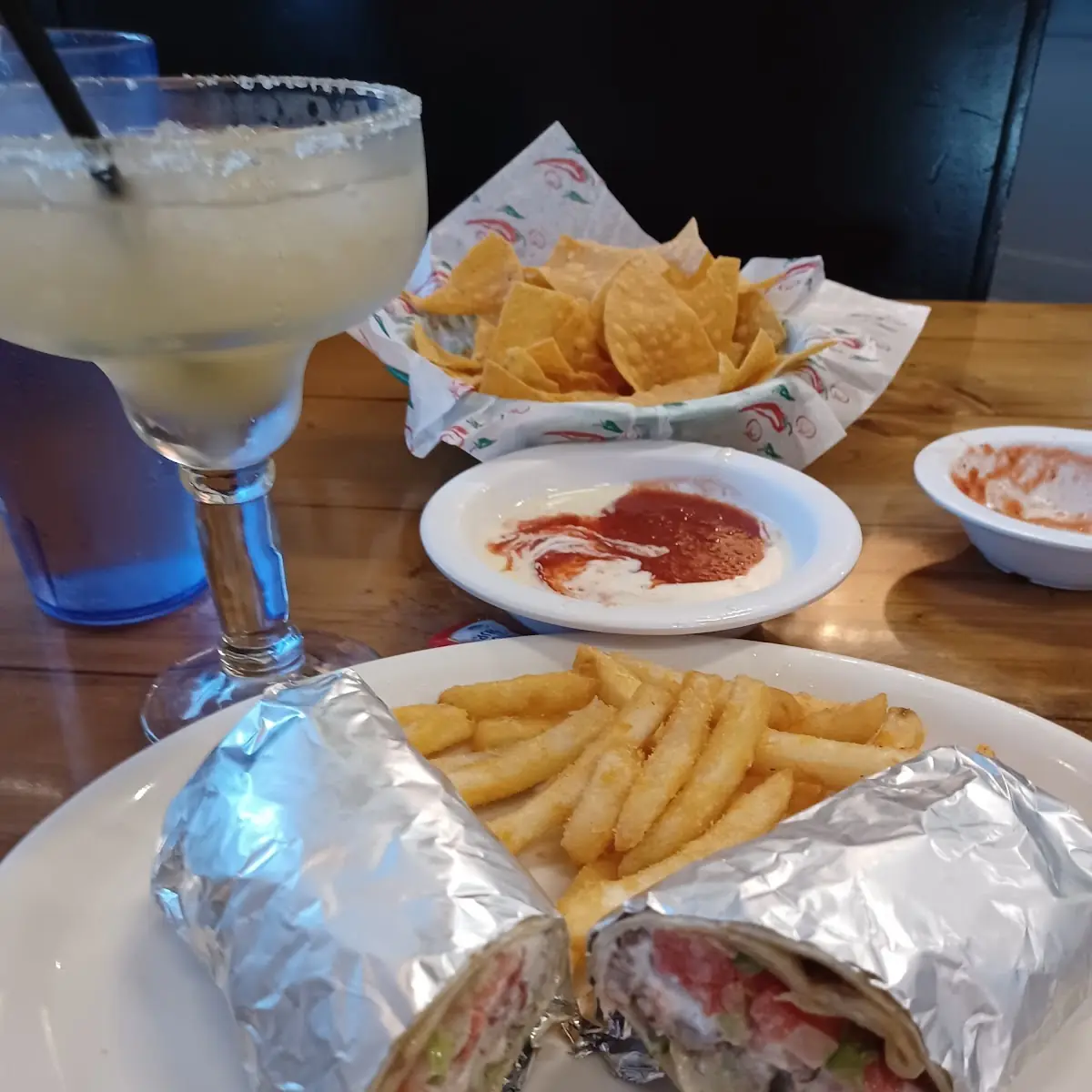 Oklahoma Steak Burrito with Fries