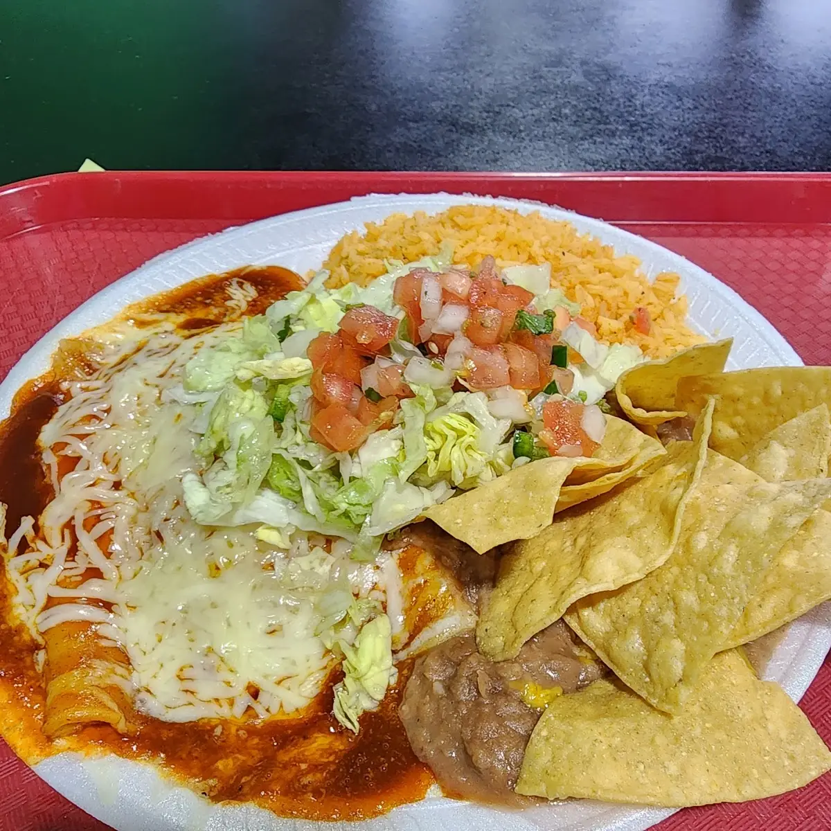 2 Cheese Enchilada Plate Drink