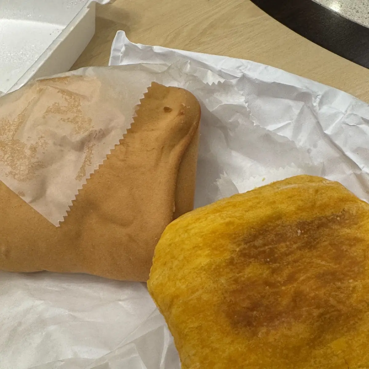 Coco Bread and Spicy Beef Patty