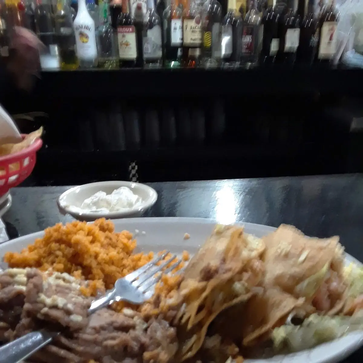 3 Chicken Tacos and Bean Dip