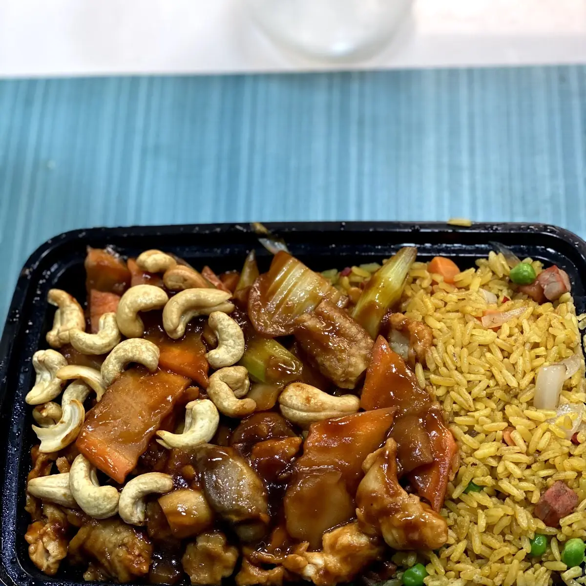 Cashew Chicken with Fried Rice