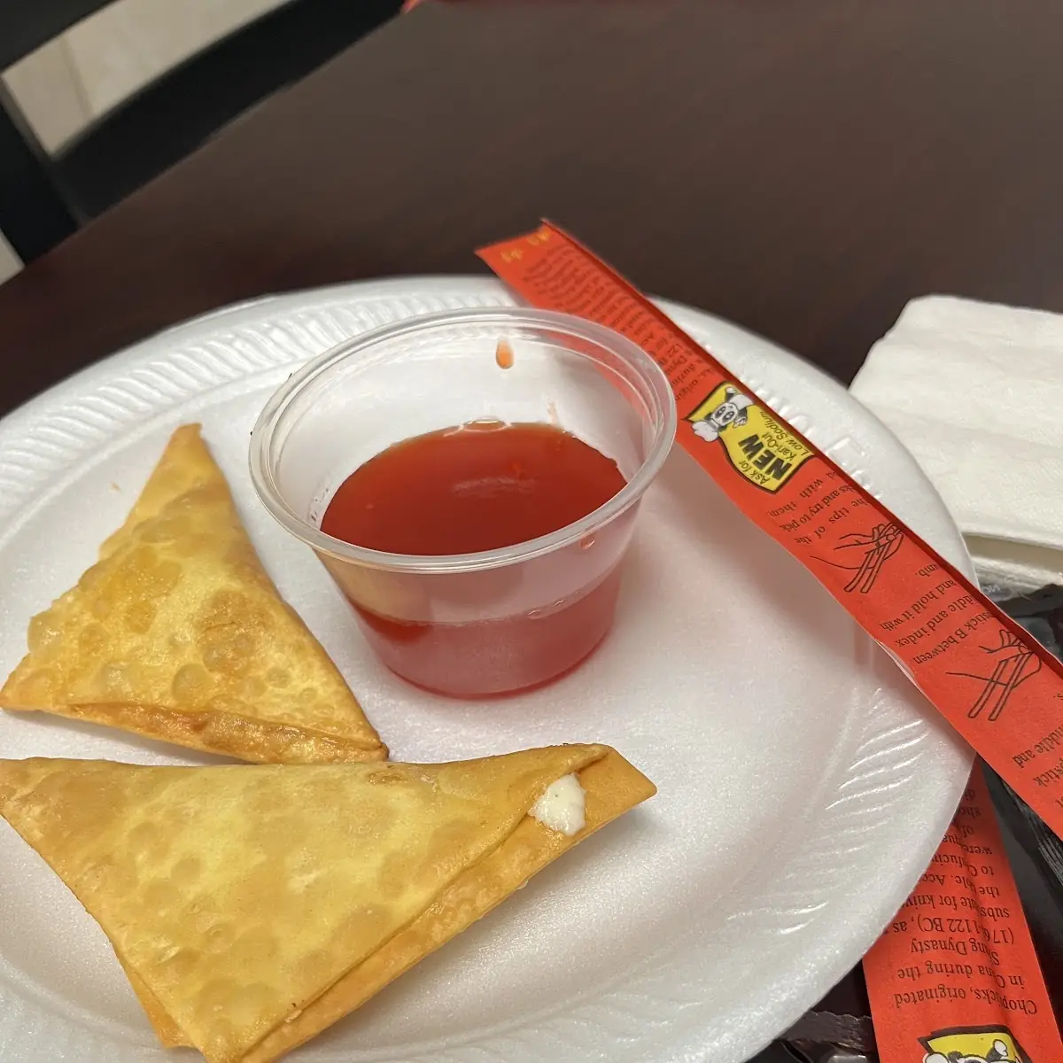 Won Ton Cream Cheese Empanadas