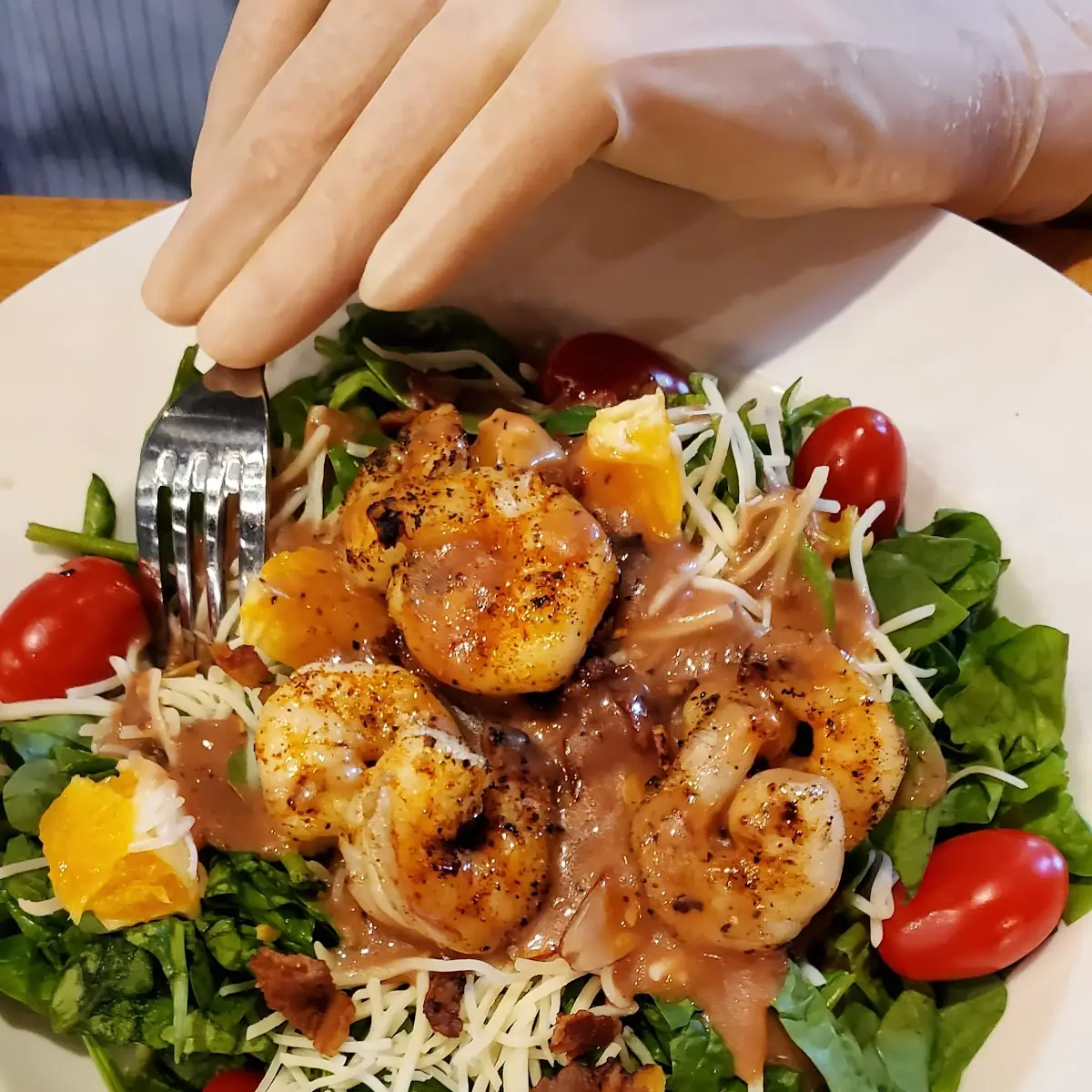 Shrimp Spinach Salad