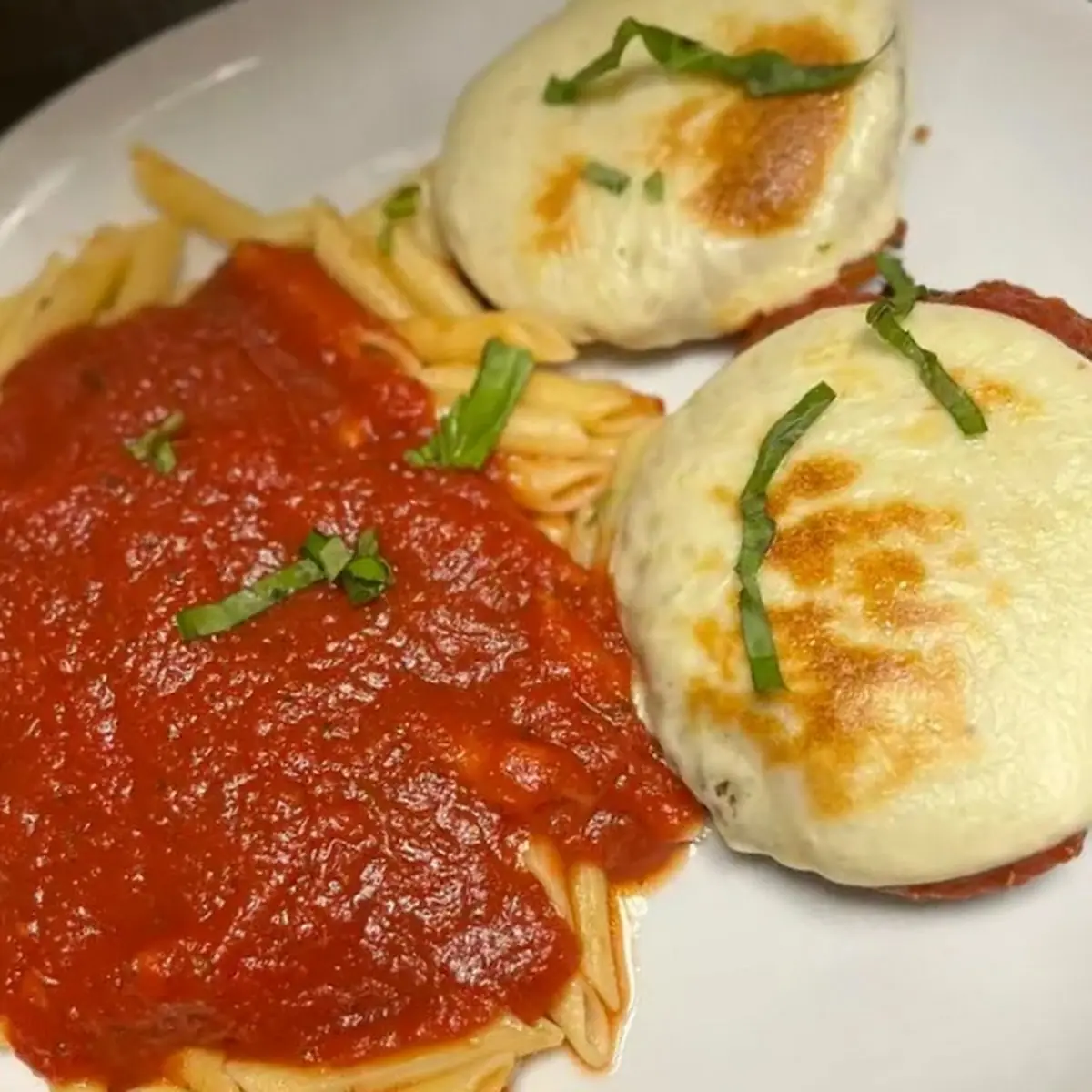 Eggplant Parmesan and Pasta