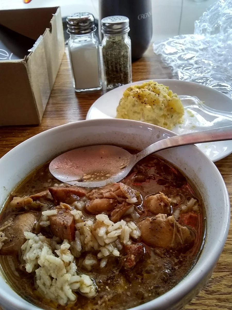Gumbo with Potato Salad