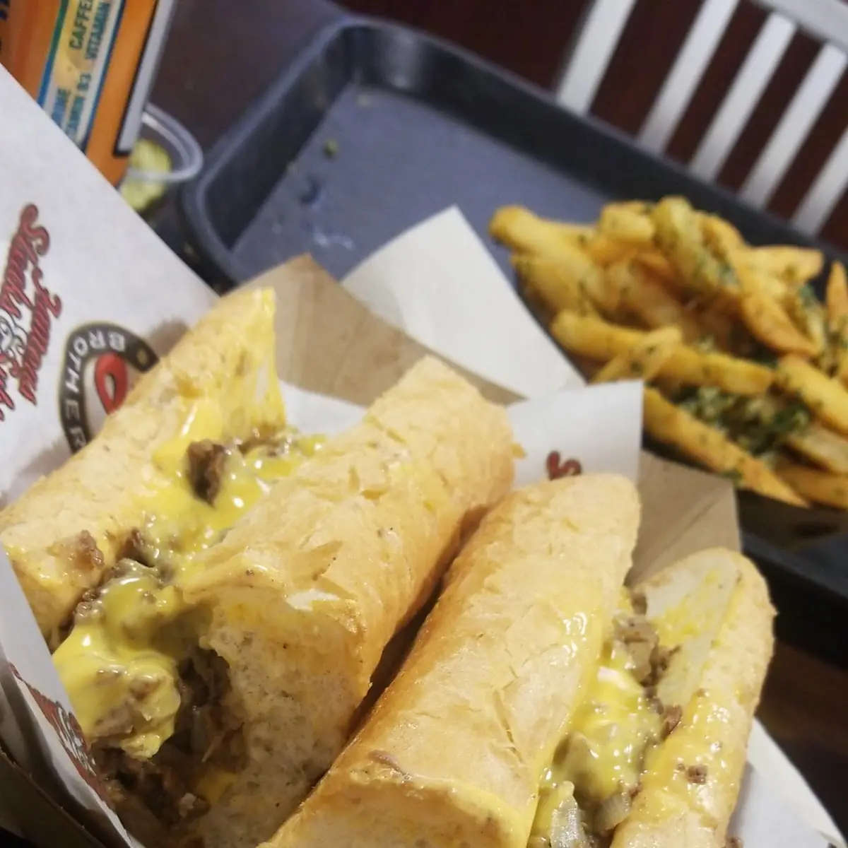 Cheese Whiz Steak Sandwich