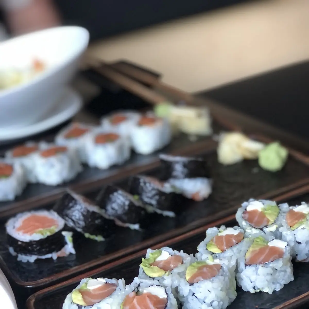 Salmon Roll Spicy Tuna Roll
