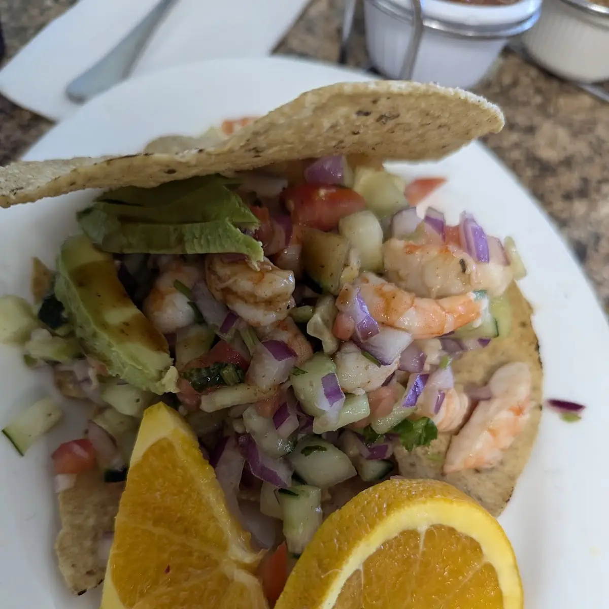 Shrimp Ceviche Tostada