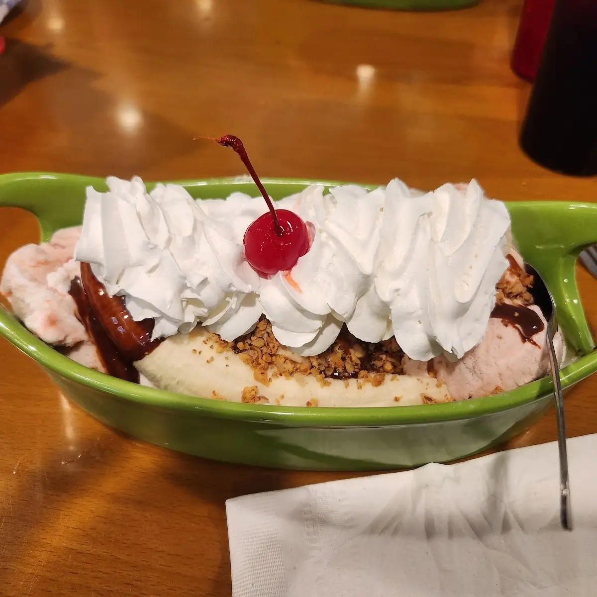 Triple Cherry Banana Split