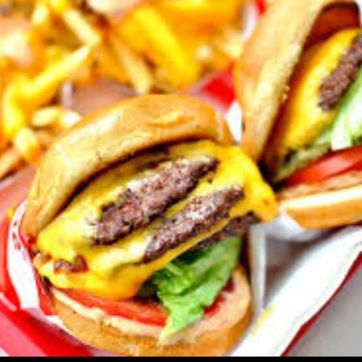 Double Double Cheeseburger with Fries