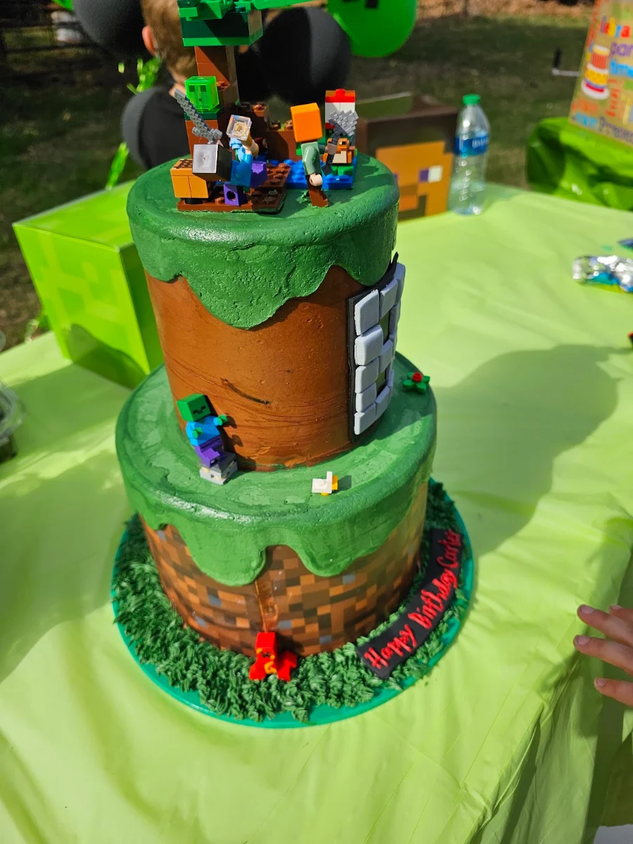 Minecraft Birthday Cake