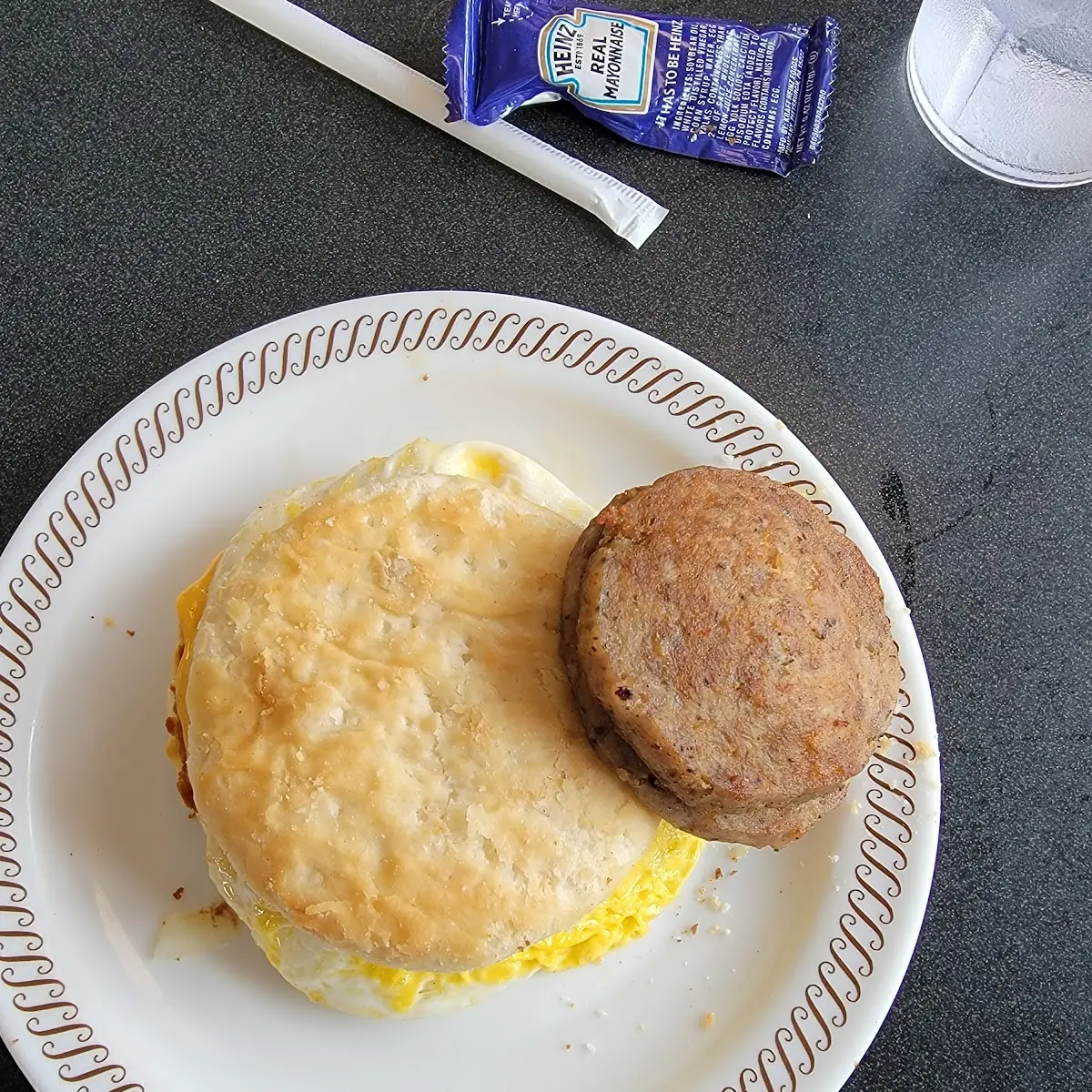 Grilled Egg and Cheese Biscuit