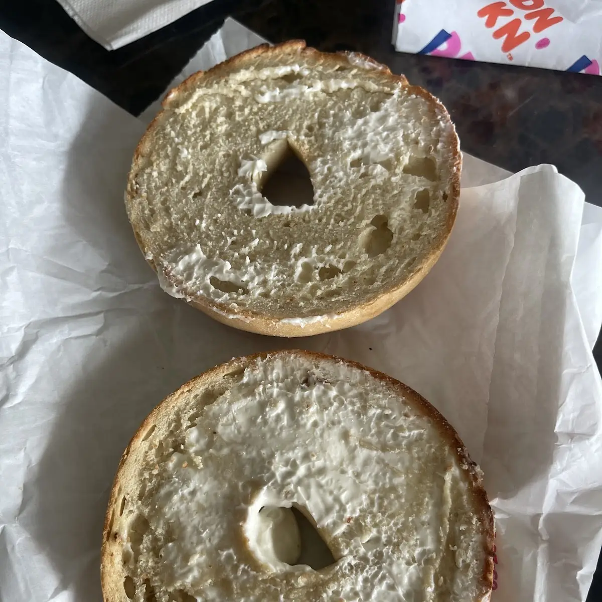 Bagels with Cream Cheese Spread