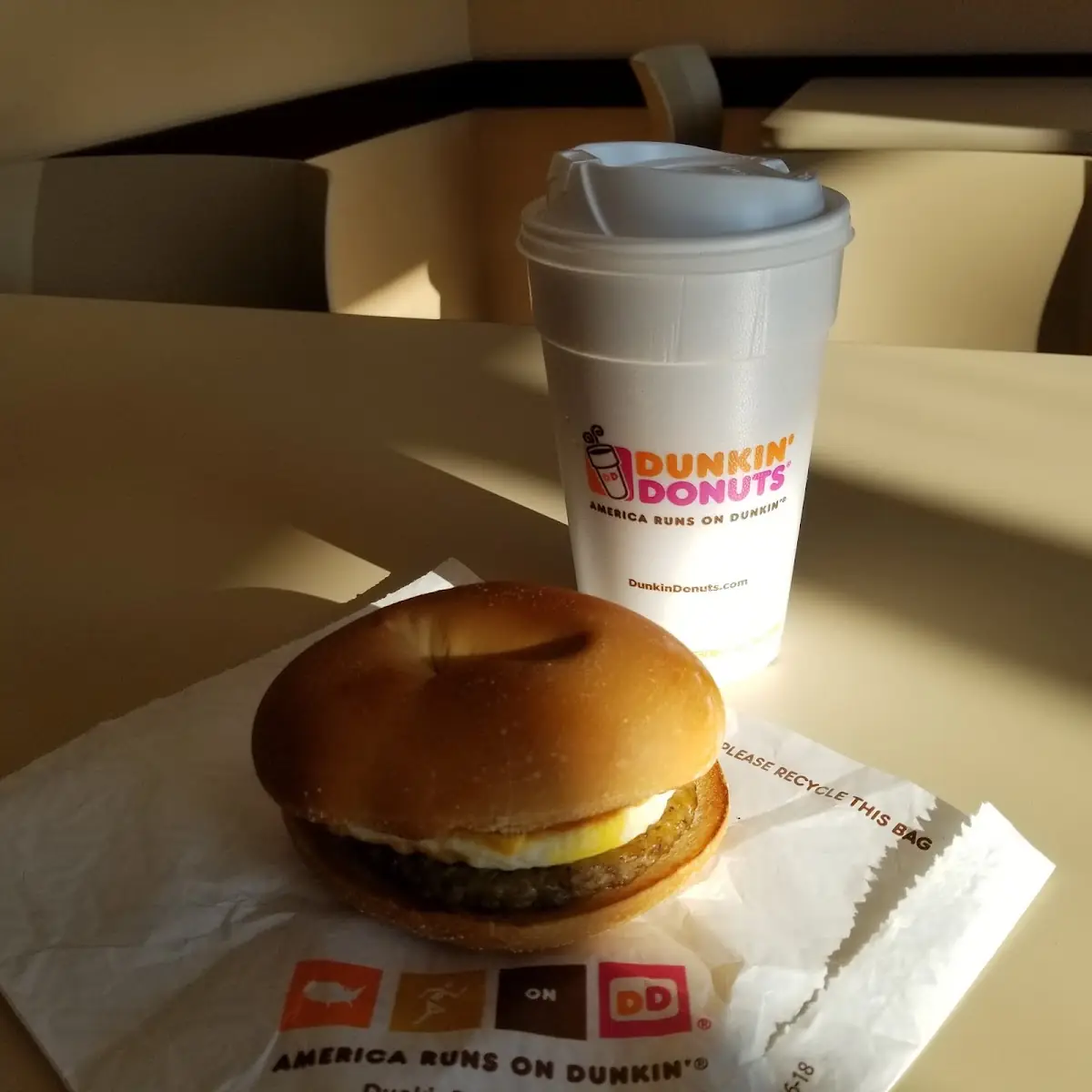 Sausage Egg and Cheese Bagel