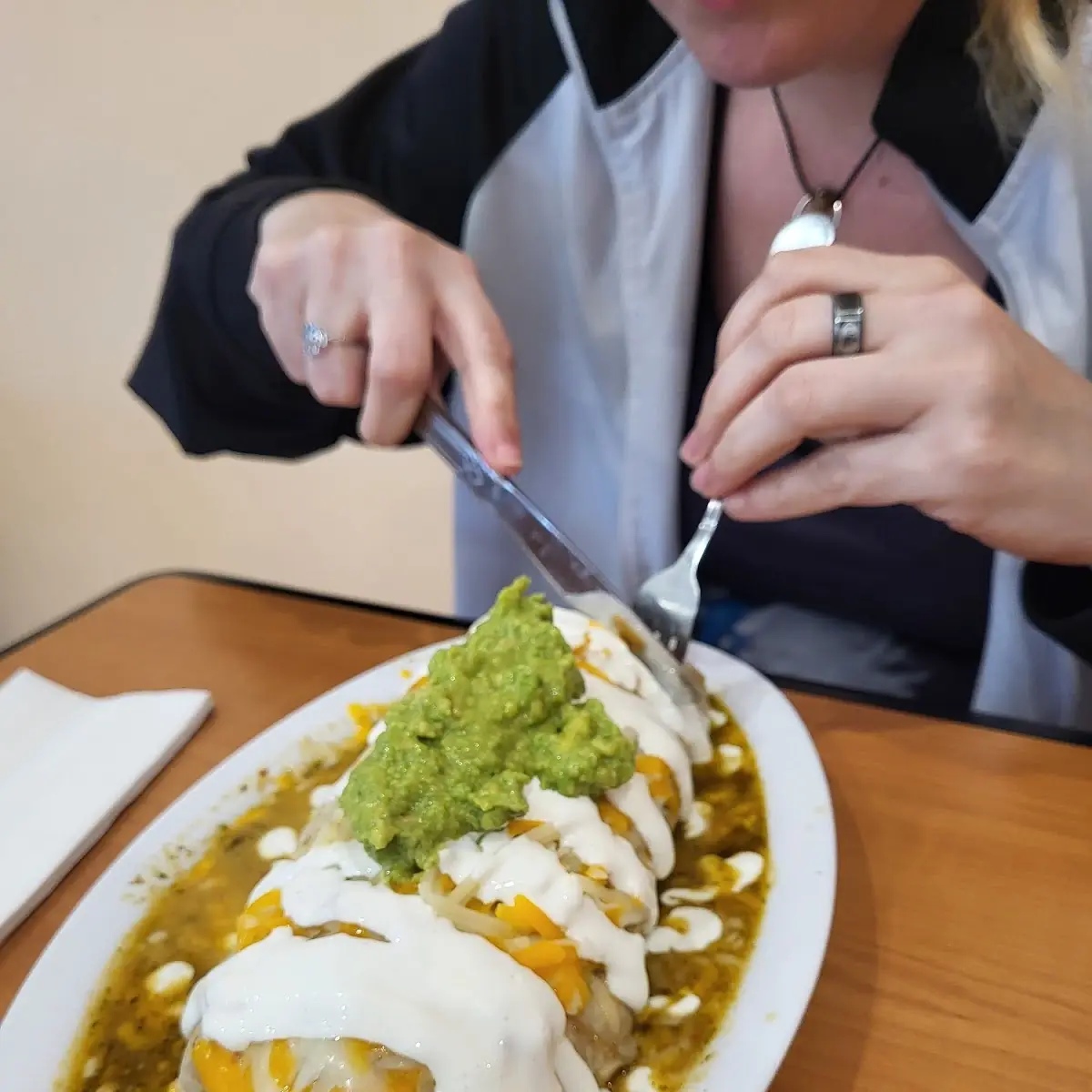 Wet Burrito and Cheese Quesadilla