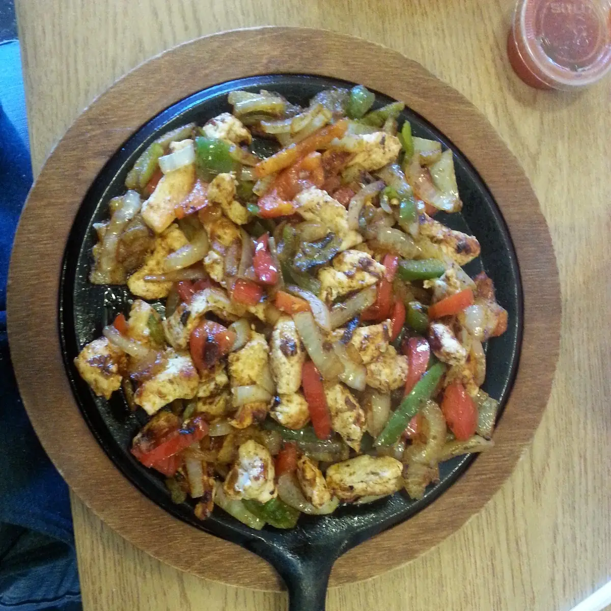 Chicken Shrimp and Steak Fajitas