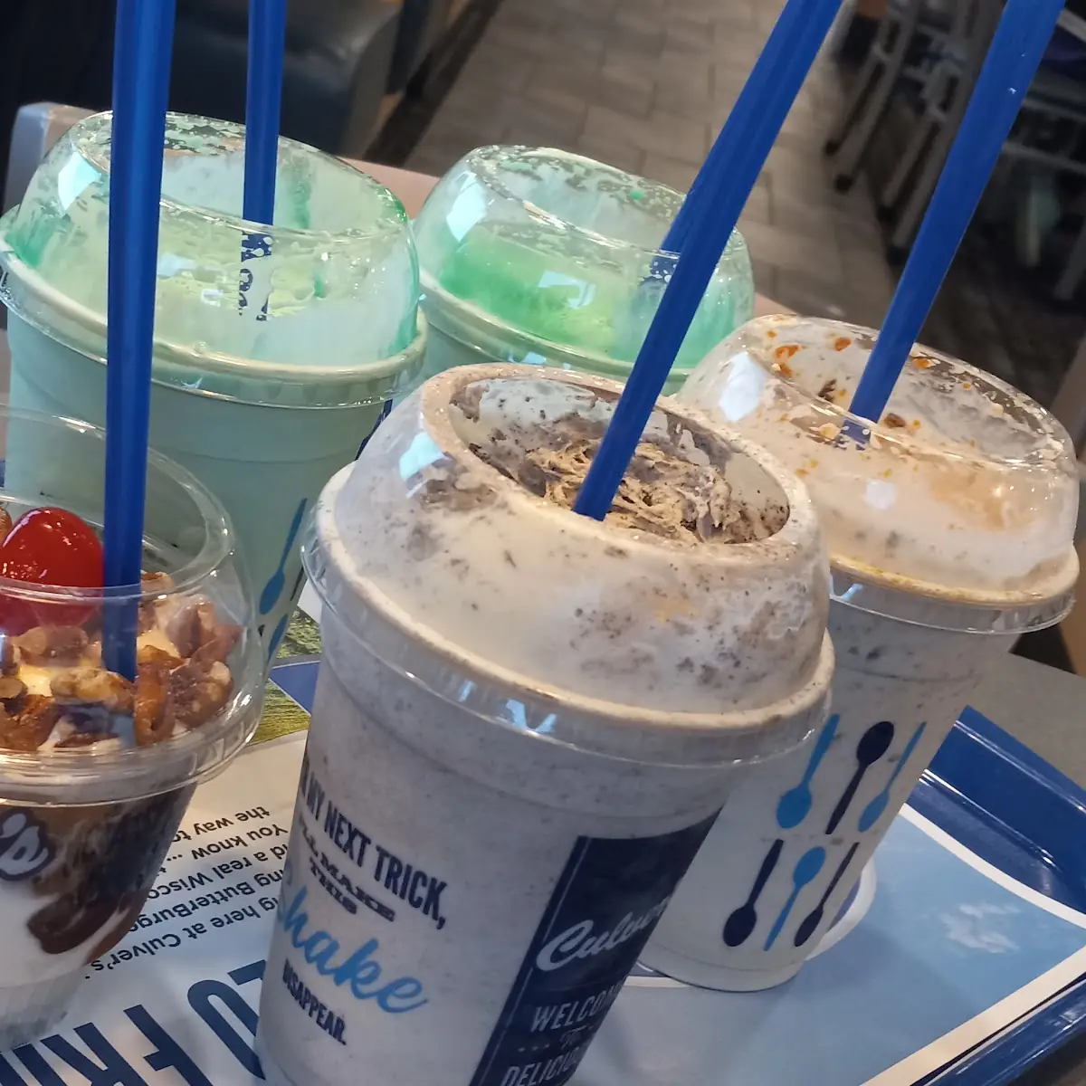 Mint Chocolate Shake and Oreo Shake
