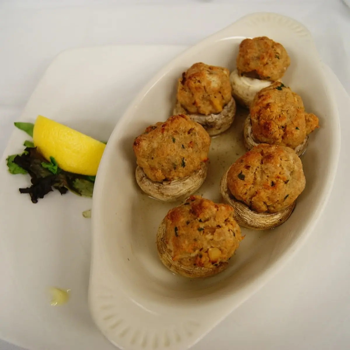Seafood Stuffed Mushrooms
